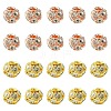 10Pcs Brass Beads RB-YW0001-19G-2