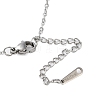 Non-Tarnish 304 Stainless Steel Bowknot Pendant Necklaces for Women NJEW-S434-01P-3