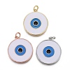 Brass Enamel Pendants KK-F821-48A-1