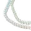 Transparent Gradient Color Glass Beads Strands GLAA-H021-01A-18-3
