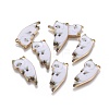 Alloy Enamel Kitten Pendants ENAM-E347-01G-2