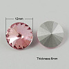 Glass Pointed Back Rhinestone RGLA-R003-12mm-15-1