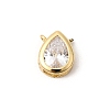 Brass Micro Pave Cubic Zirconia Pendants X-KK-K419-03G-03-1