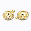 Brass Micro Pave Cubic Zirconia Pendants ZIRC-N039-132-NF-3