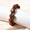 Bodhi King Kong Beaded Stretch Bracelets BJEW-M110-04A-3