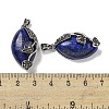 Dyed Natural Lapis Lazuli Horse Eye Pendants G-F766-01AS-05-3