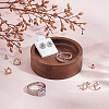 Wood Finger Ring Display Plate RDIS-WH0007-10-4