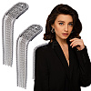 2Pcs Iron Tassel Chain Shoulder Epaulettes DIY-HY0003-58P-1