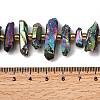 Electroplate Natural Quartz Crystal Beads Strands G-F800-B13-4