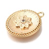 Brass Micro Pave Cubic Zirconia Pendants KK-U038-06G-2