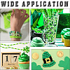 800Pcs 4 Colors Saint Patrick's Day Opaque Plastic Beads KY-SP0001-06-6