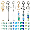  DIY Beadable Keychain Making Kit DIY-TA0006-01-1