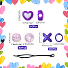 Acrylic Hair Coil Cuffs FIND-FZC0005-004A-02-3