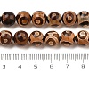 Natural Tibetan 3-Eye dZi Agate Beads Strands G-A240-A03-02-5