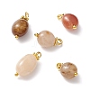 Natural Jade Charms PALLOY-JF01092-01-1