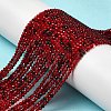Transparent Glass Beads Strands X-GLAA-H027-01C-2