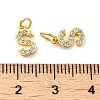Brass Micro Pave Cubic Zirconia Pendants KK-M273-02G-S-3
