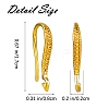 20Pcs Brass Earring Hooks ZIRC-SZ0005-18-2