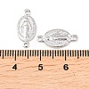 Brass Oval with Virgin Connector Charm X-KK-Z146-31P-3