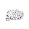 Tarnish Resistant 304 Stainless Steel Pendant Rhinestone Settings LS-STAS-G287-16P-3