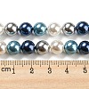 Electroplated Shell Pearl Beads Strands X-SHEL-F008-03B-07-4