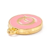 Golden Plated Alloy Enamel Charms X-ENAM-Q437-14Q-2