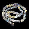 Electroplate Glass Beads Strands EGLA-C003-06-2