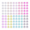 150G 10 Colors Drawbench Style Glass Seed Beads SEED-TA0001-68-2