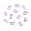 2-Hole Transparent Glass Seed Beads SEED-N004-002-C01-4