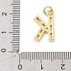 Brass Micro Pave Cubic Zirconia Pendants KK-V014-01G-11-3