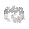 Butterfly 304 Stainless Steel Bangles for Women BJEW-B104-05P-3