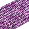 Dyed Natural Map Stone Beads Strands G-P575-A21-6x4mm-03-2