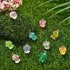 45Pcs 9 Colors Luminous Translucent Resin Pendants RESI-CJ0003-23-5