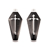 Spray Painted Alloy Pendants PALLOY-K003-12B-1