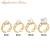 Brass Micro Pave Cubic Zirconia Adjustable Ring Settings KK-C115-01G-3