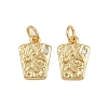 Brass Pave Cubic Zirconia Pendants KK-A269-28G-1