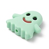Ghost Food Grade Silicone Beads SIL-WH0002-77B-2