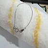 925 Sterling Silver Cable Chain Adjustable Slider Necklaces for Women NJEW-U030-01P-1-1