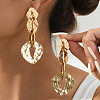 Alloy Twist Dangle Stud Earrings FS-WG09946-01-1
