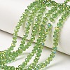 Electroplate Transparent Glass Beads Strands EGLA-A034-T6mm-T01-1