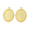 Tibetan Style Oval Alloy Pendant Cabochon Settings LS-TIBEP-Q054-44G-NR-2