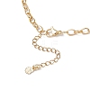 Alloy Enamel Whale Tail Starfish & Natural Shell Teardrop Pendant 304 Stainless Steel Cable Chain Necklaces for Women NJEW-JN05407-02-5