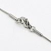 Herringbone Chain Necklace for Men NJEW-F027-16-1mm-3