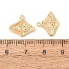 Brass Pendant Rhinestone Settings KK-CBAE15E-01G-3