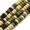 Handmade Polymer Clay Beads Strands CLAY-N008-008W-2