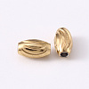 201 Stainless Steel Corrugated Beads STAS-S103-16A-G-2