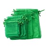 30Pcs 4 Styles Rectangle Organza Bags Jewellery Storage Pouches Wedding Favour Party Mesh Drawstring Gift OP-FS0001-01D-3