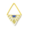 MIYUKI Glass Seed Beaded Pendants PALLOY-MZ01349-01-1