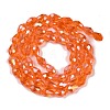 Transparent Electroplate Glass Beads Strands EGLA-N013-T8mm-B09-2