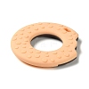 Donut Food Grade Eco-Friendly Silicone Focal Beads SIL-Q023-01B-2